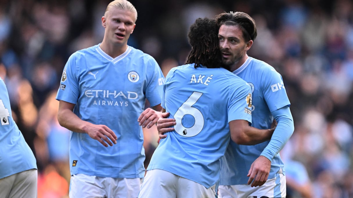 Les joueurs de Manchester City.
