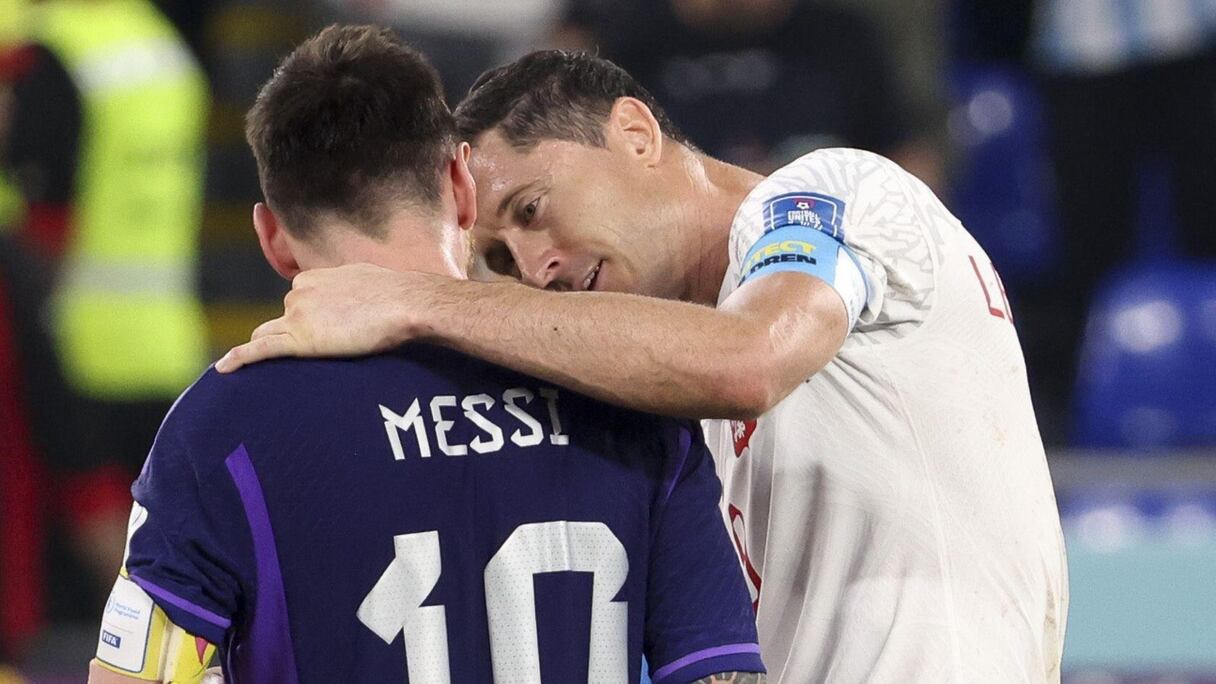 Robert Lewandowski et Lionel Messi.