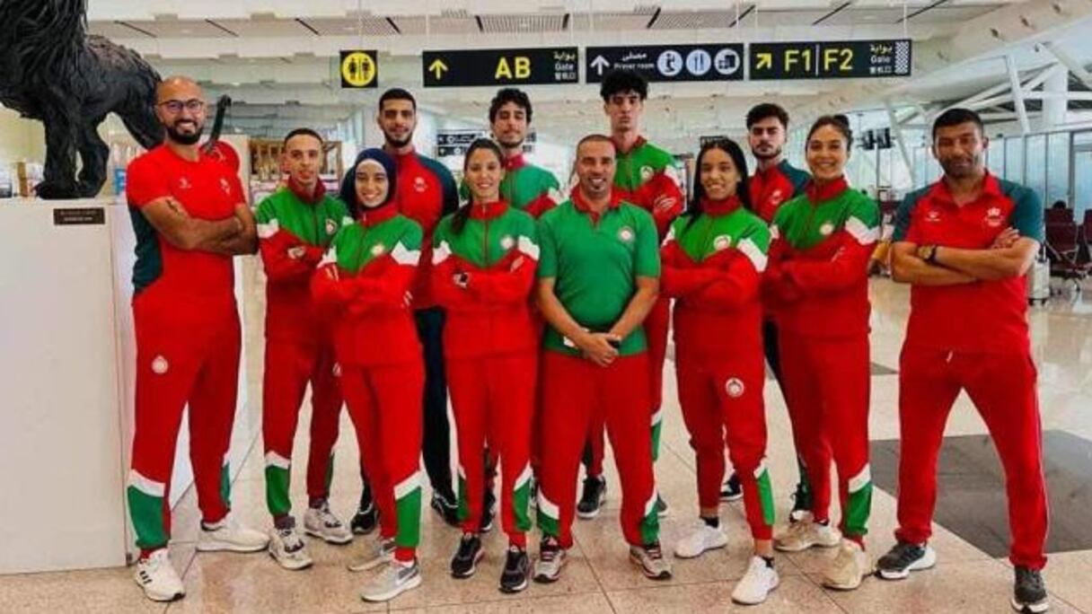 L’équipe nationale de taekwondo.