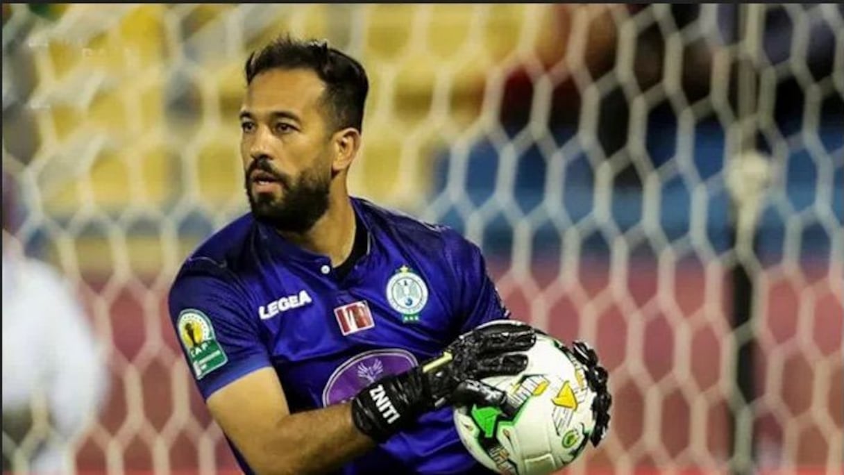 Anas Zniti, gardien international du Raja de Casablanca.