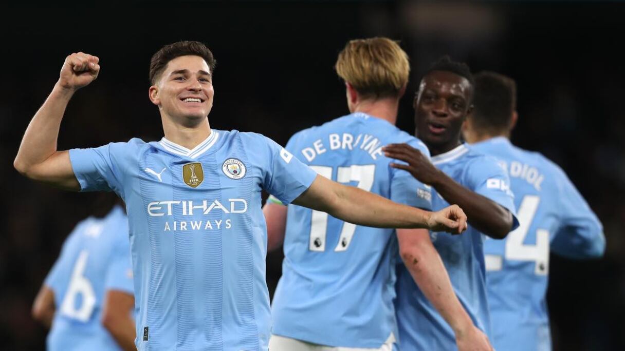 Les joueurs de Manchester City.