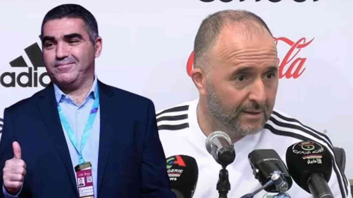 Jalel Kadri et Djamel Belmadi, respectivement sélectionneurs de la Tunisie et de l'Algérie.