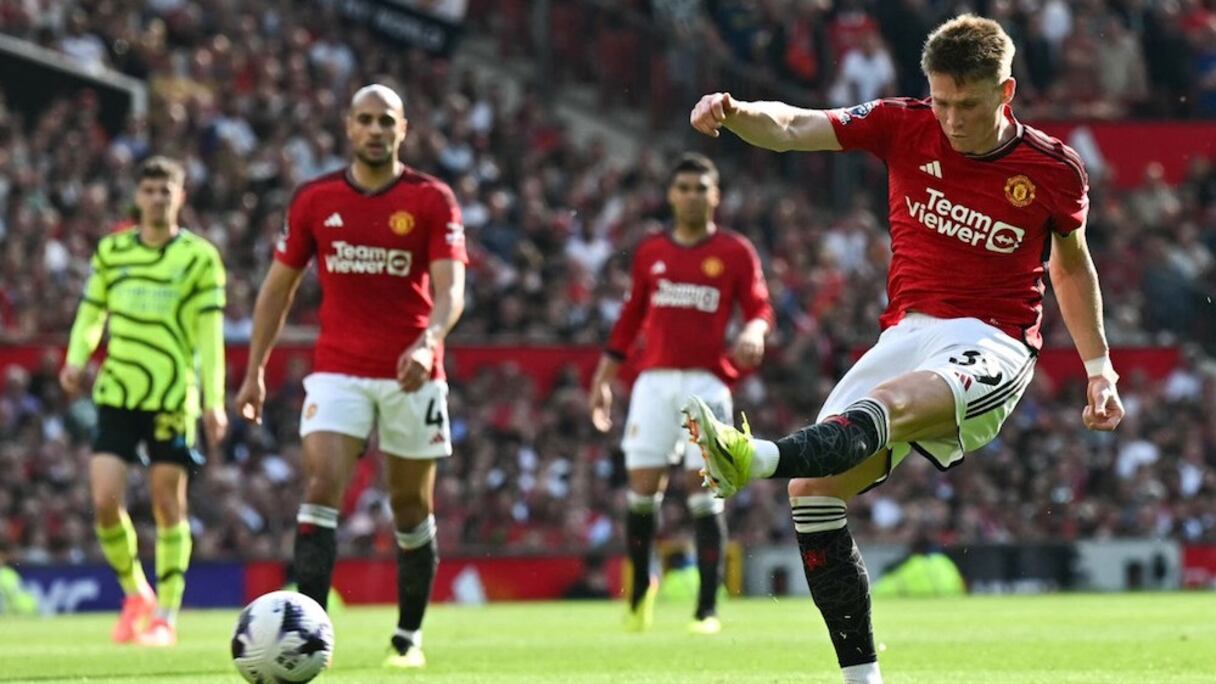 Une séquence du duel Manchester United-Arsenal, le 12 mai 2024.