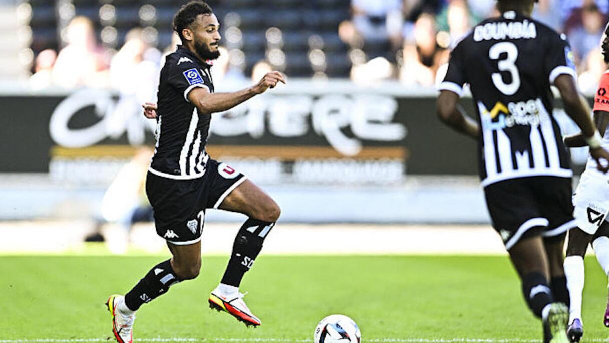 Sofiane Boufal lors du match de Ligue 1 entre Angers et Clermont (1-2), le dimanche 15 janvier 2023.