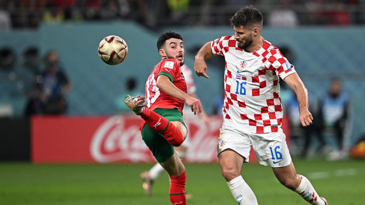 Ilias Chair face à la Croatie, le 17 décembre 2022.