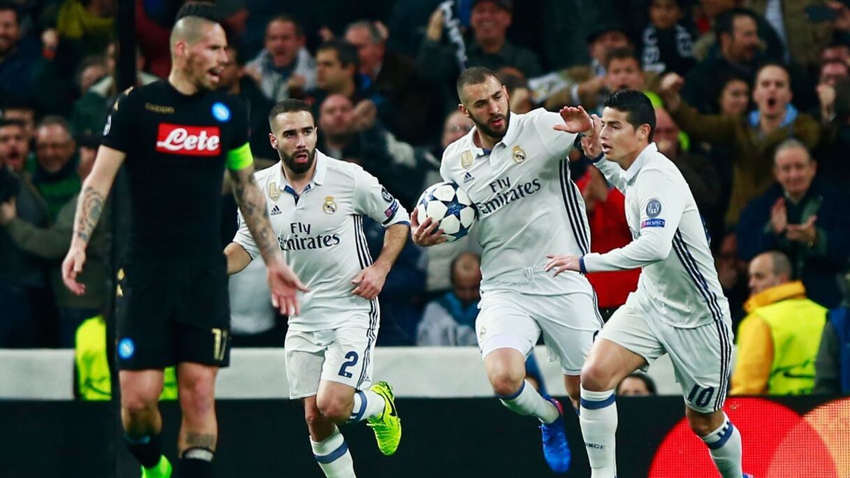 Les joueurs du Real lors du match aller.