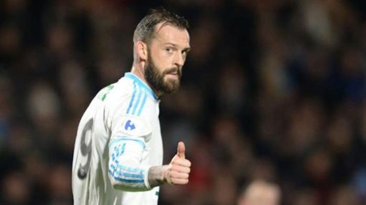 L'attaquant de Marseille Steven Fletcher, auteur du second but face aux amateurs de Trélissac en Coupe de France, à Chaban-Delmas, le 11 février 2016.