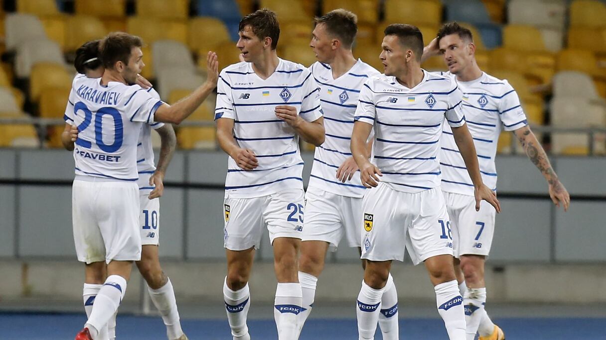 Des joueurs du Dynamo Kiev.