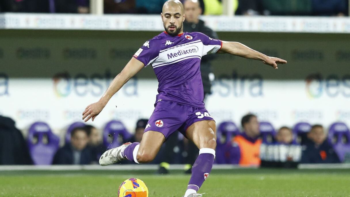 Sofiane Amrabat, joueur de la Fiorentina
