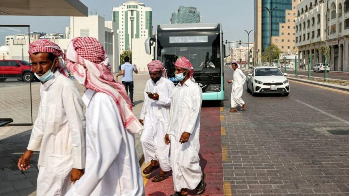 Opération de simulation du transport pour la Coupe du monde au Qatar, le 18 août 2022.