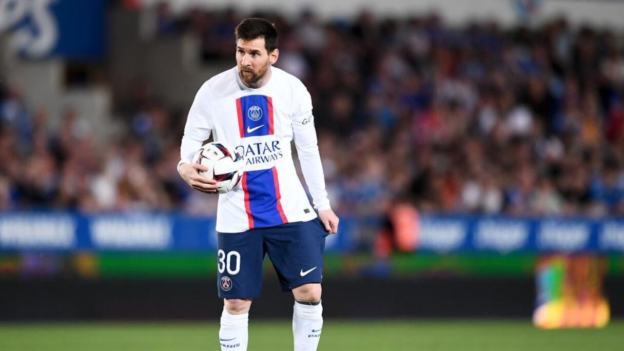 Lionel Messi sous le maillot du Paris Saint-Germain.