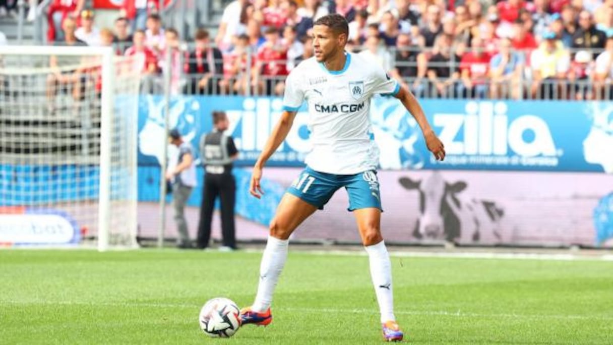 Amine Harit contre le Stade Brestois - match aller - saison 2024-25.