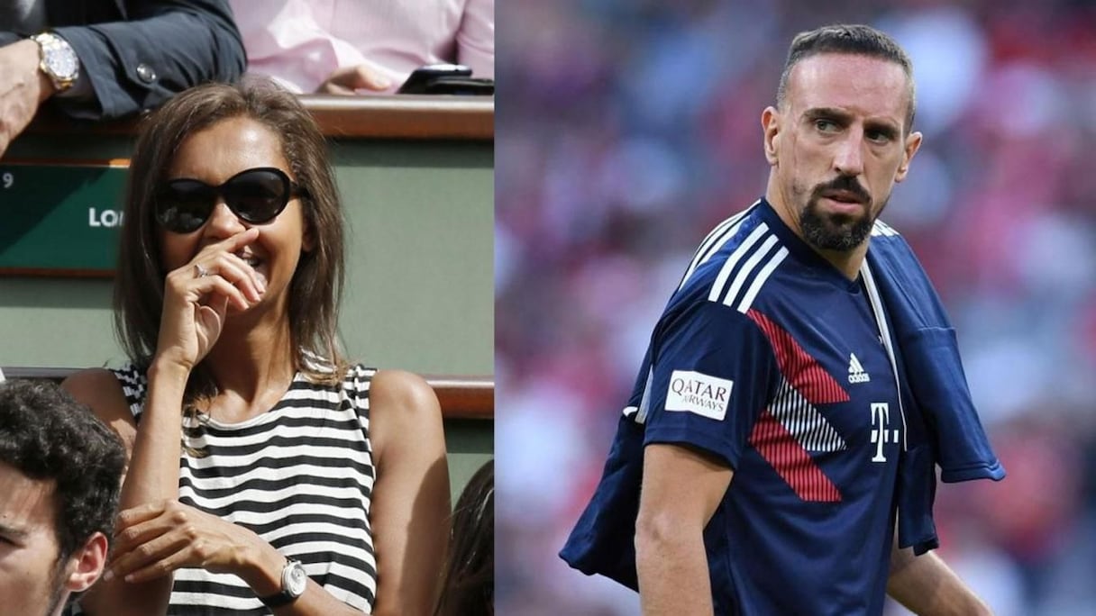 Frank Ribéry et Karine Le Marchand.