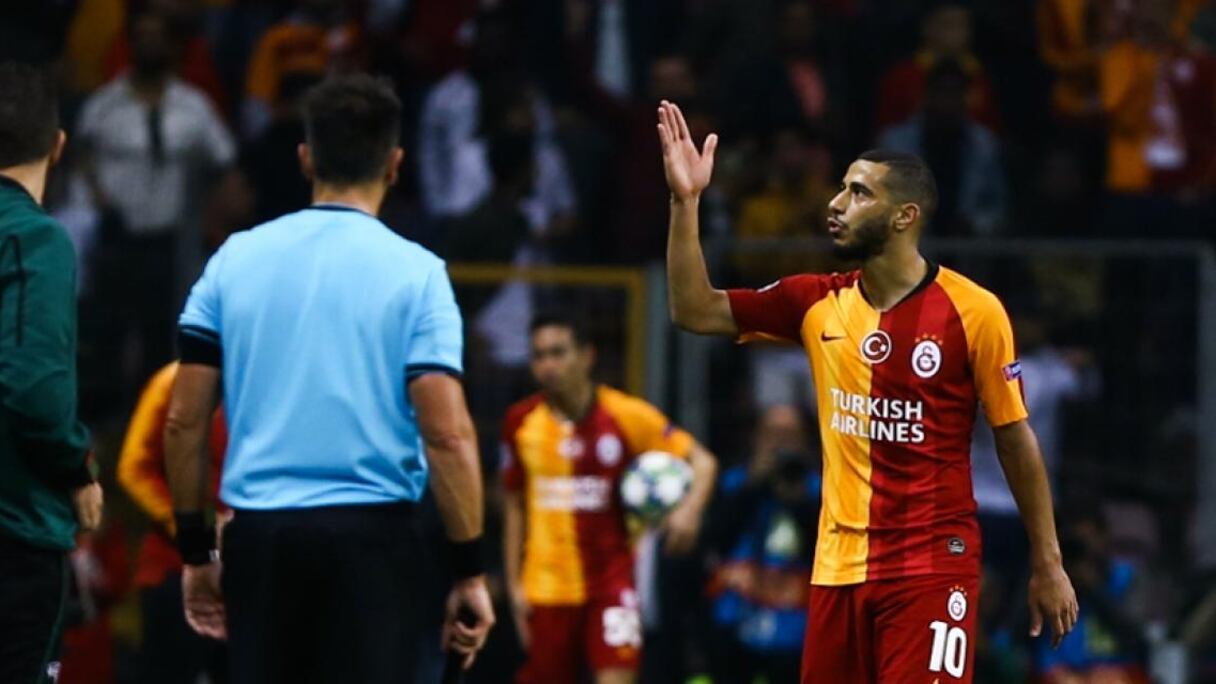 L'international marocain Younès Belhanda sous le maillot de Galatasaray.