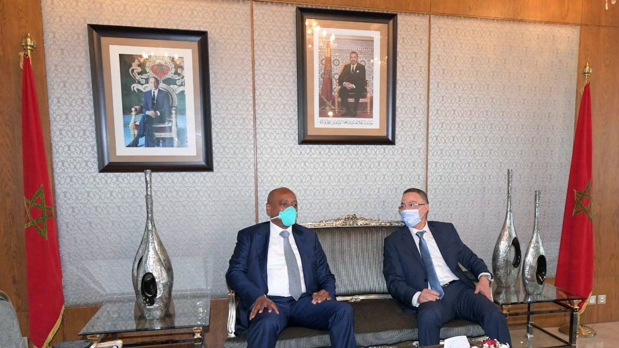 Fouizi Lekjaa et Patrice Motsepe