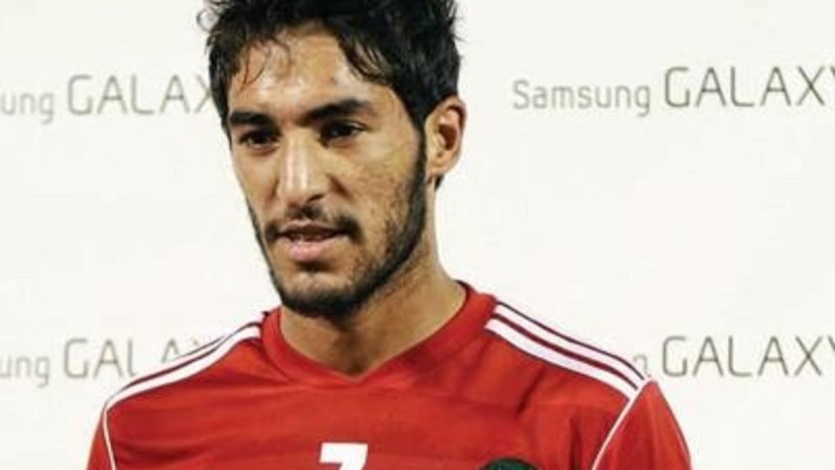 Yassine Salhi sous le maillot national.