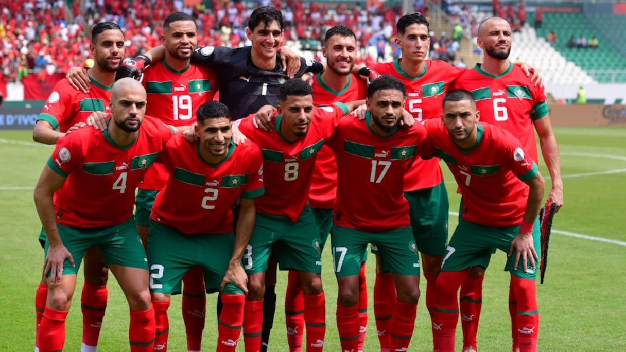 Le onze de départ des Lions de l'Atlas face à l'Angola.