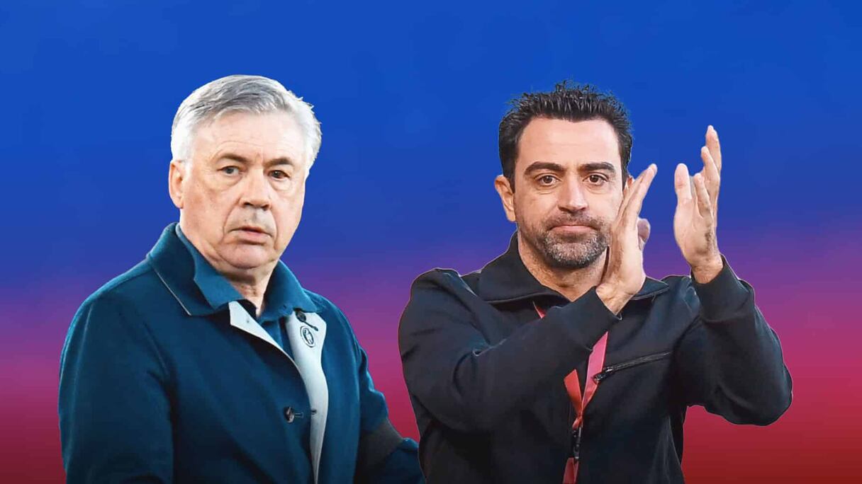 Carlo Ancelotti et Xavi.