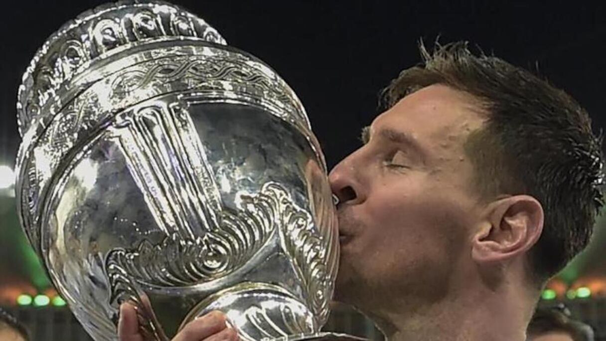 Lionel Messi lors de la victoire finale en Copa America.