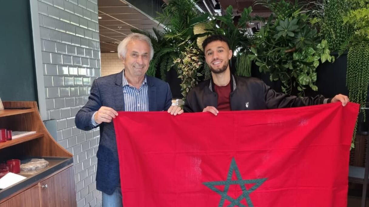 Rencontre entre Vahid Halilhodzic et Noussair Mazraoui à Amsterdam, le vendredi 13 mai 2022.