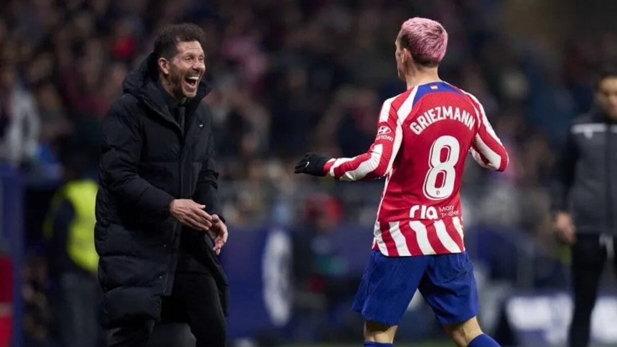 Simeone et Antoine Griezmann,