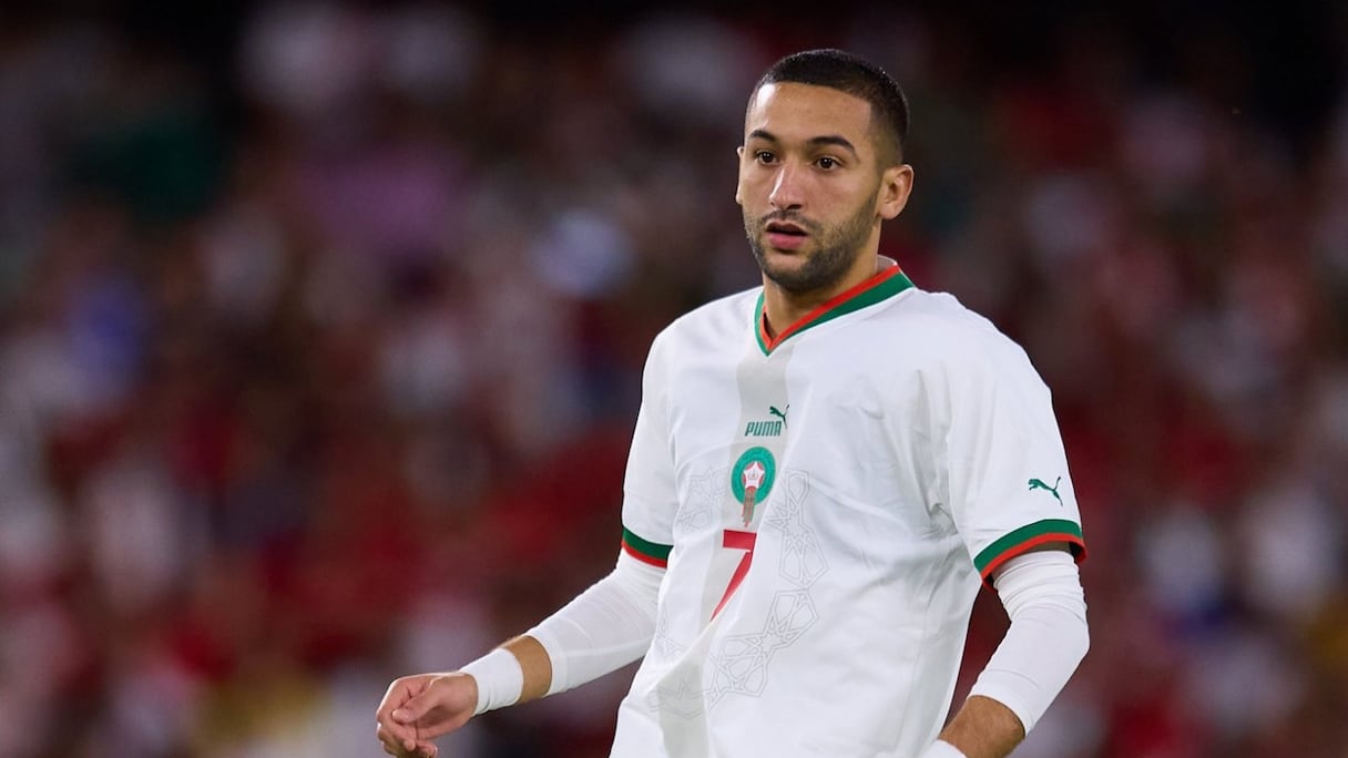 Hakim Ziyech contre le Paraguay, le mardi 27 septembre 2022.