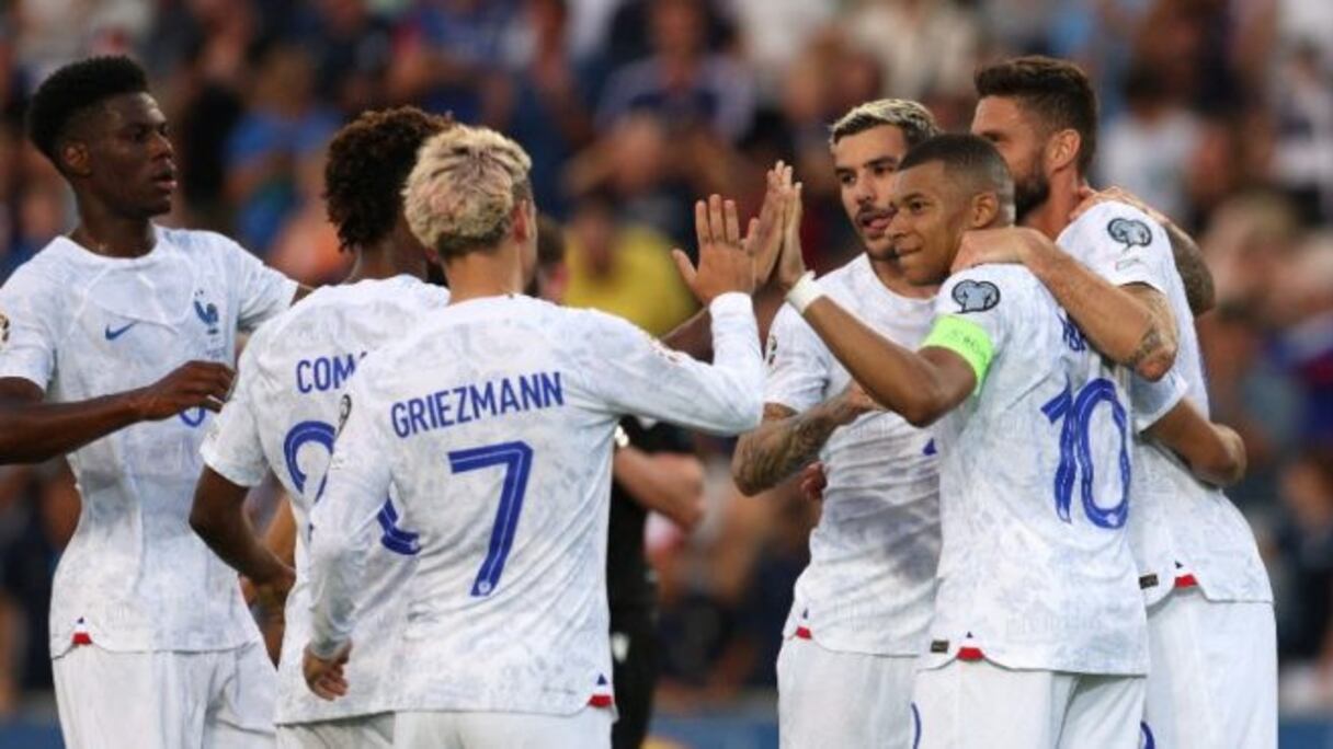 Les joueurs de l'équipe de France.