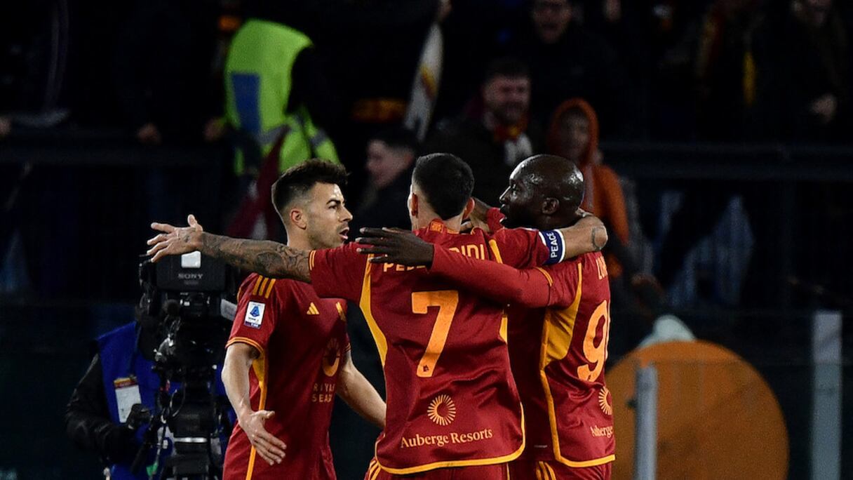Les joueurs de l’AS Roma.