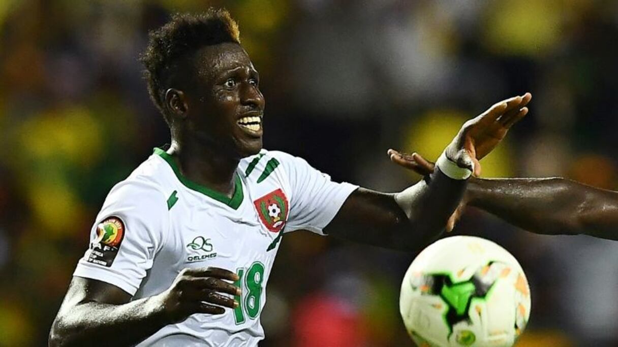 L'attaquant de Guinée-Bissau Piqueti, buteur face au Cameroun lors de la CAN, le 18 janvier 2017 à Libreville.