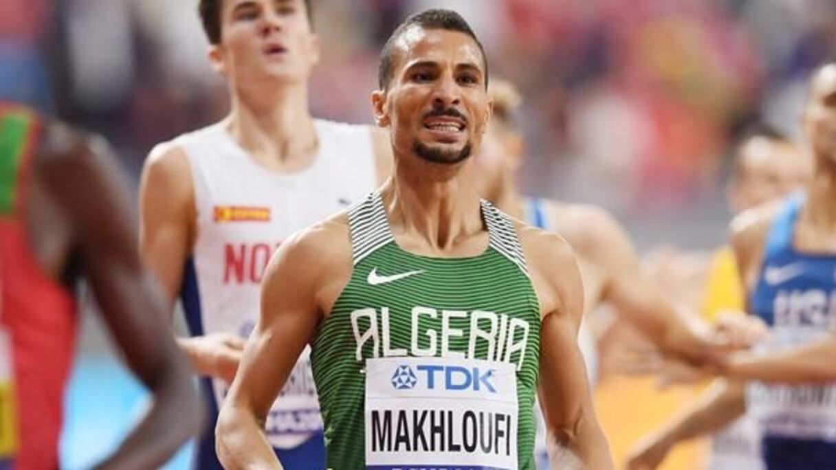 Taoufik Makhloufi, athlète algérien.