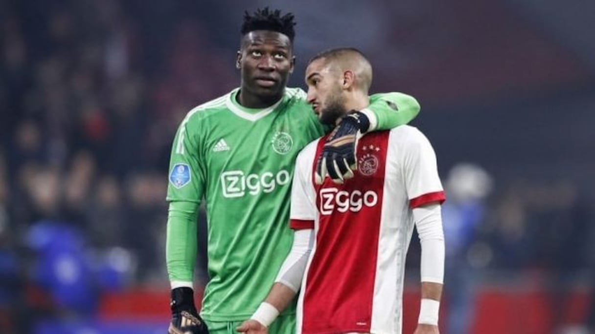 André Onana et Hakim Ziyech.