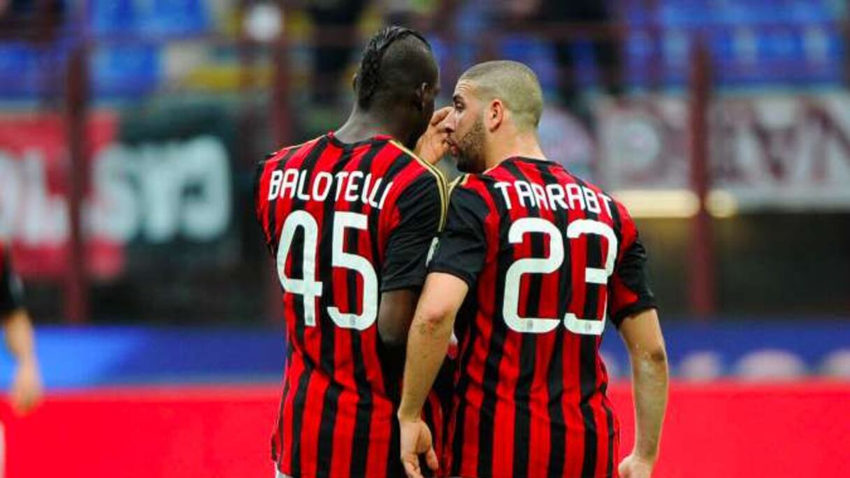 Adel Taarabt et Mario Balotelli.