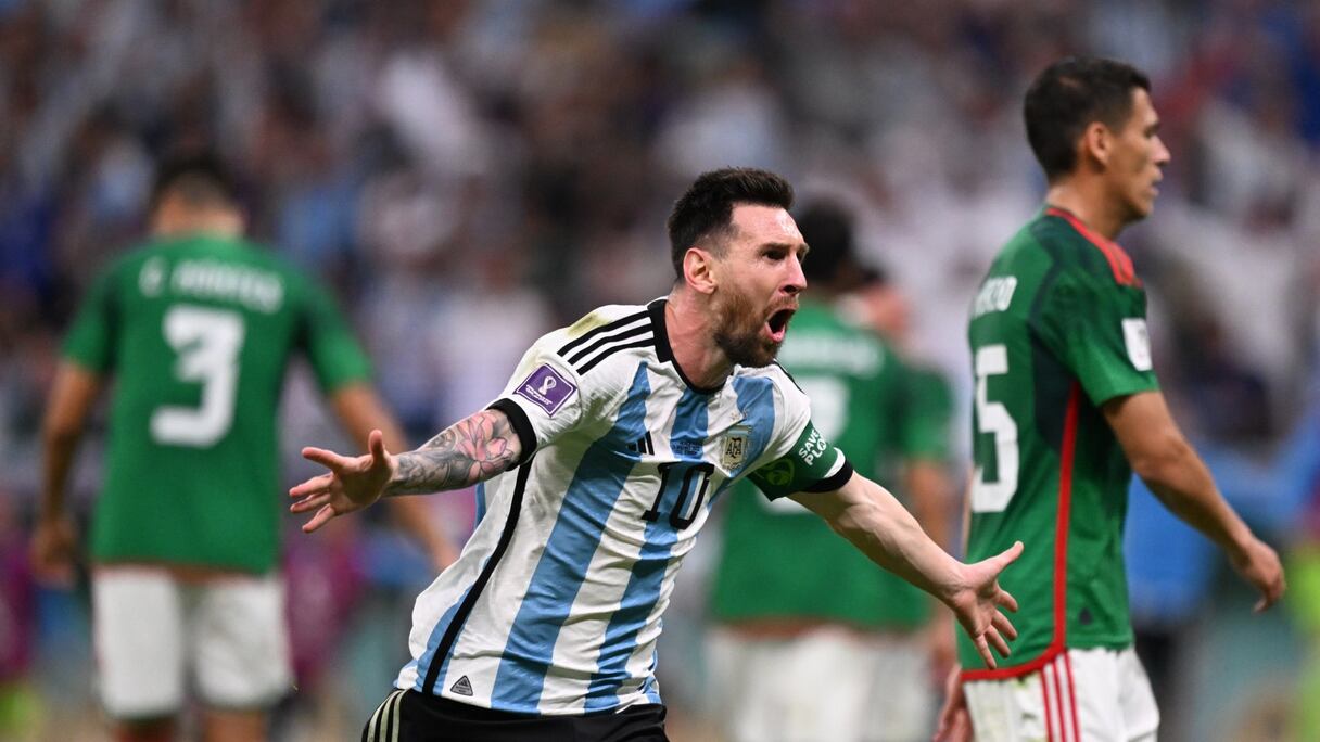 Lionel Messi, capitaine de l'Argentine.