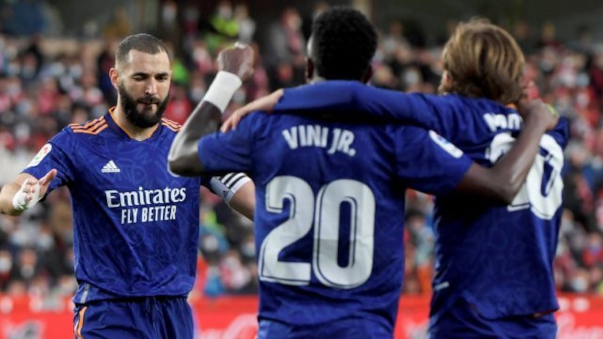 La joie des joueurs du Real Madrid.