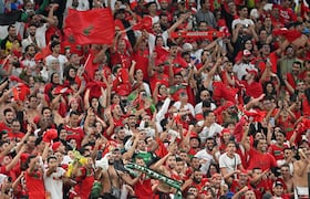 Fans - supporters - Coupe du monde 2022 - Maroc-Portugal