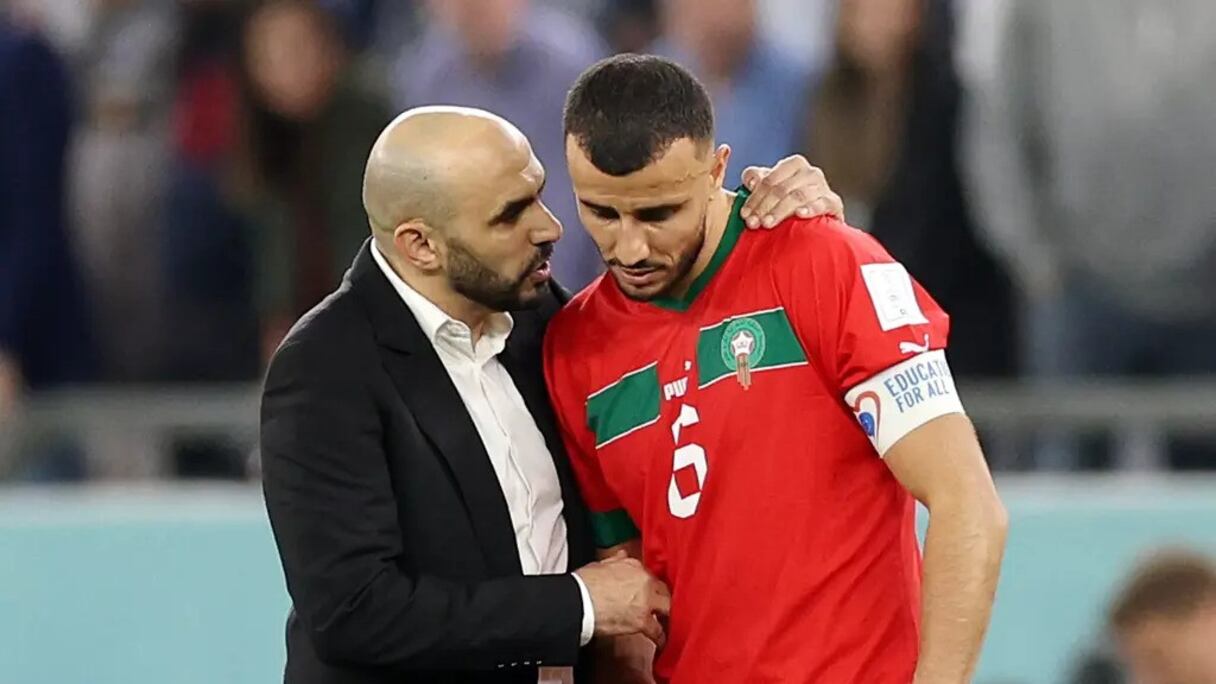 Romains Saiss et Walid Regragui