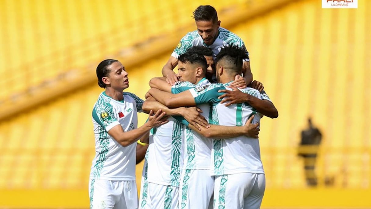 Les joueurs du Raja de Casablanca.