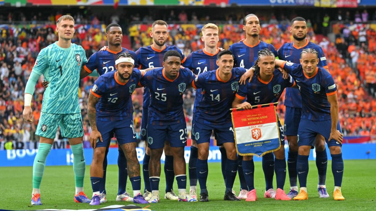 Le onze des Pays-Bas lors de l'Euro 2024.