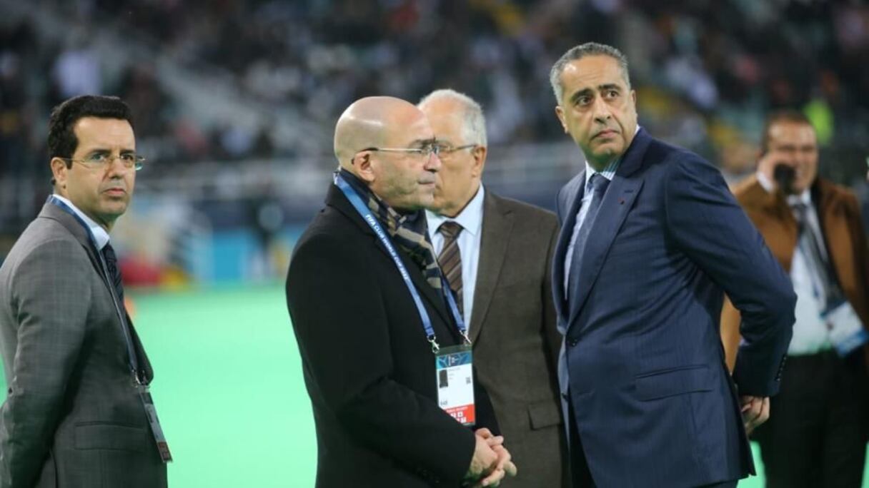 Abdellatif Hammouchi, directeur général de la DGSN et de la DGST, au Complexe Moulay Abdellah avant le match Ahly-Real Madrid, le 8 février 2023.