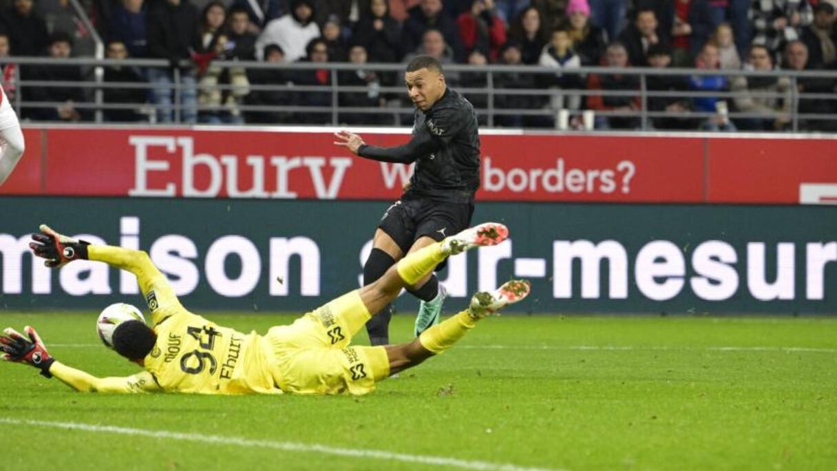 Kylian Mbappé s'est offert un triplé à Reims, le 11 novembre 2023.