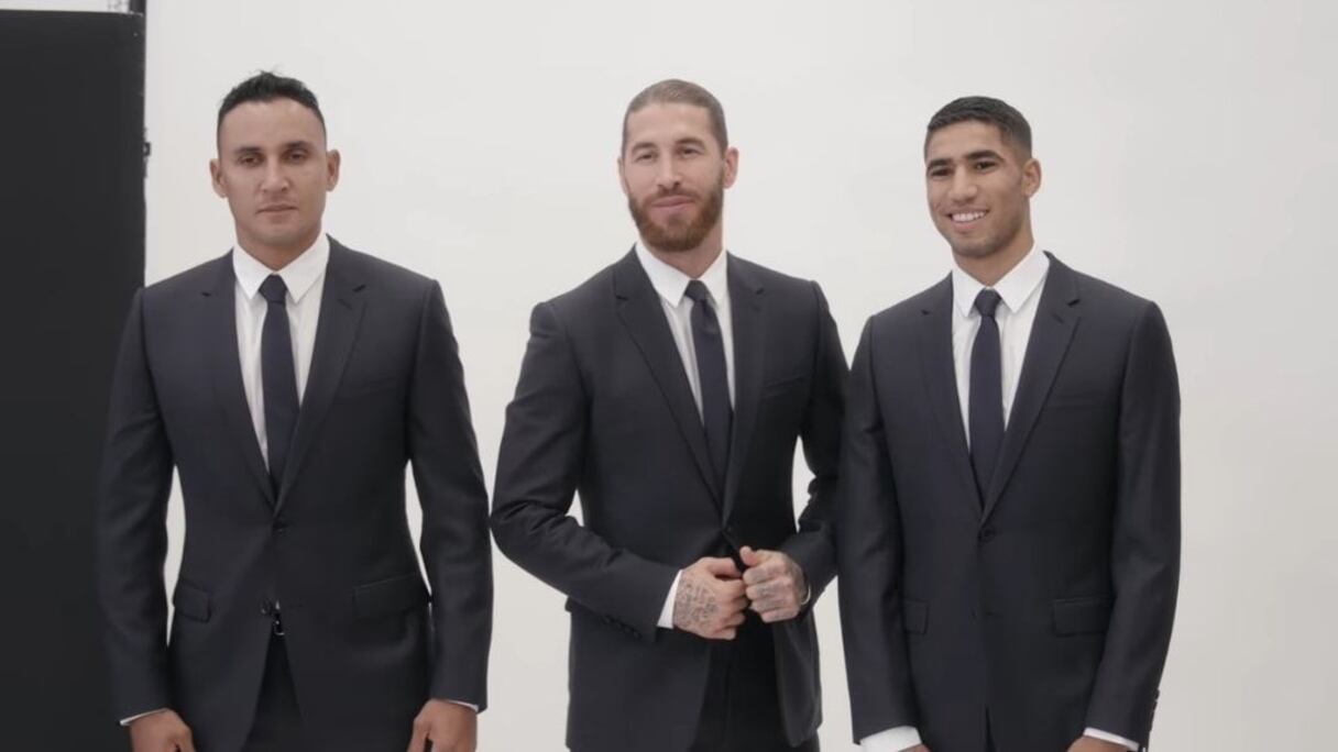 Keylor Navas, Sergio Ramos et Achraf Hakimi.