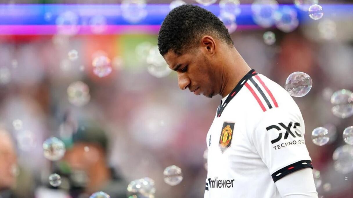 Marcus Rashford, l'attaquant anglais de Manchester United.