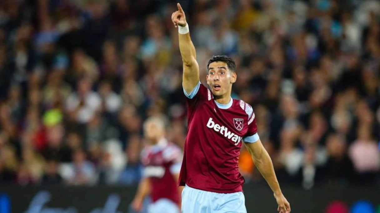 Nayef Aguerd avec West Ham.