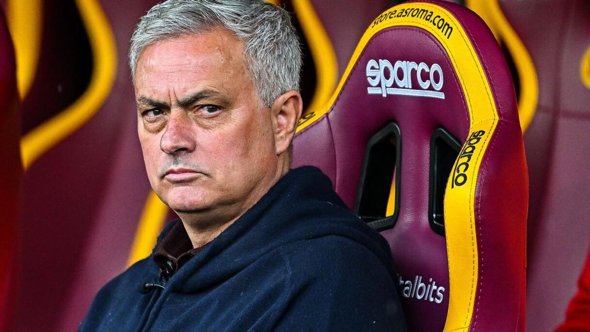 José Mourinho, entraineur de l'AS Rome