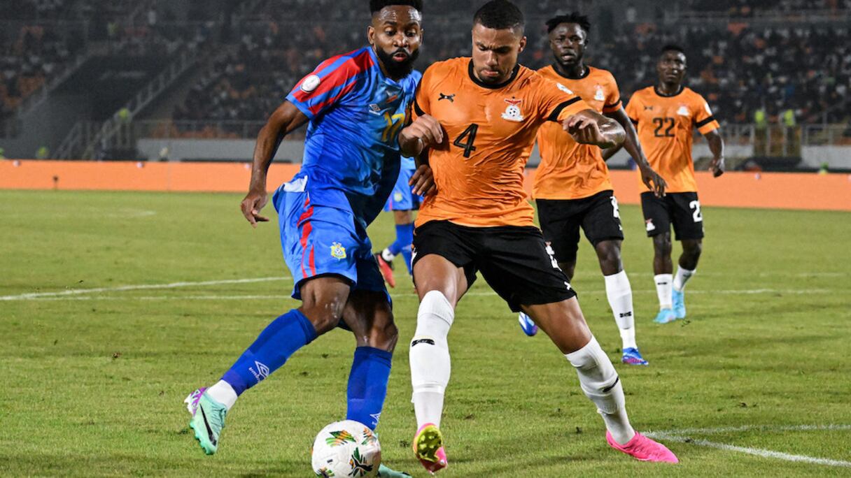 Séquence du match RDC-Zambie, disputé le 17 janvier 2024.