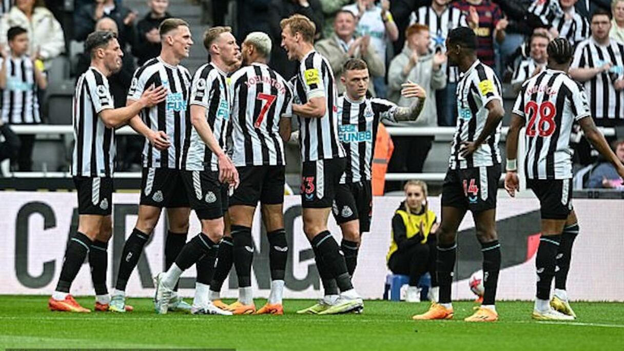 Les joueurs de Newcastle.
