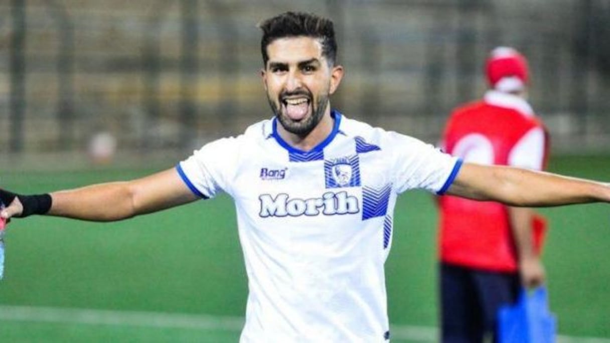 Ibrahim El Bahraoui, joueur du Rapid Oued Zem.