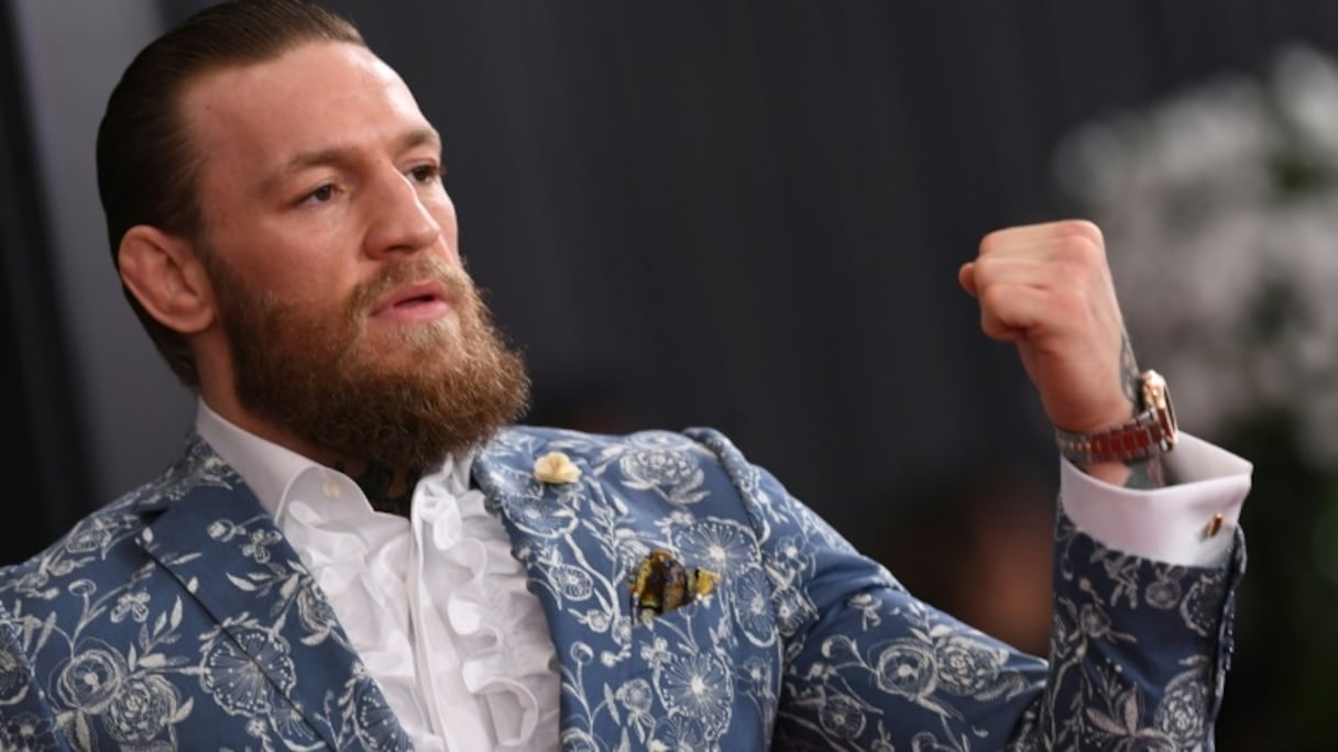 L'Irlandais Conor McGregor, vedette des arts martiaux mixtes, lors de la 62e cérémonie des Grammy Awards le 26 janvier 2020 à Los Angeles.