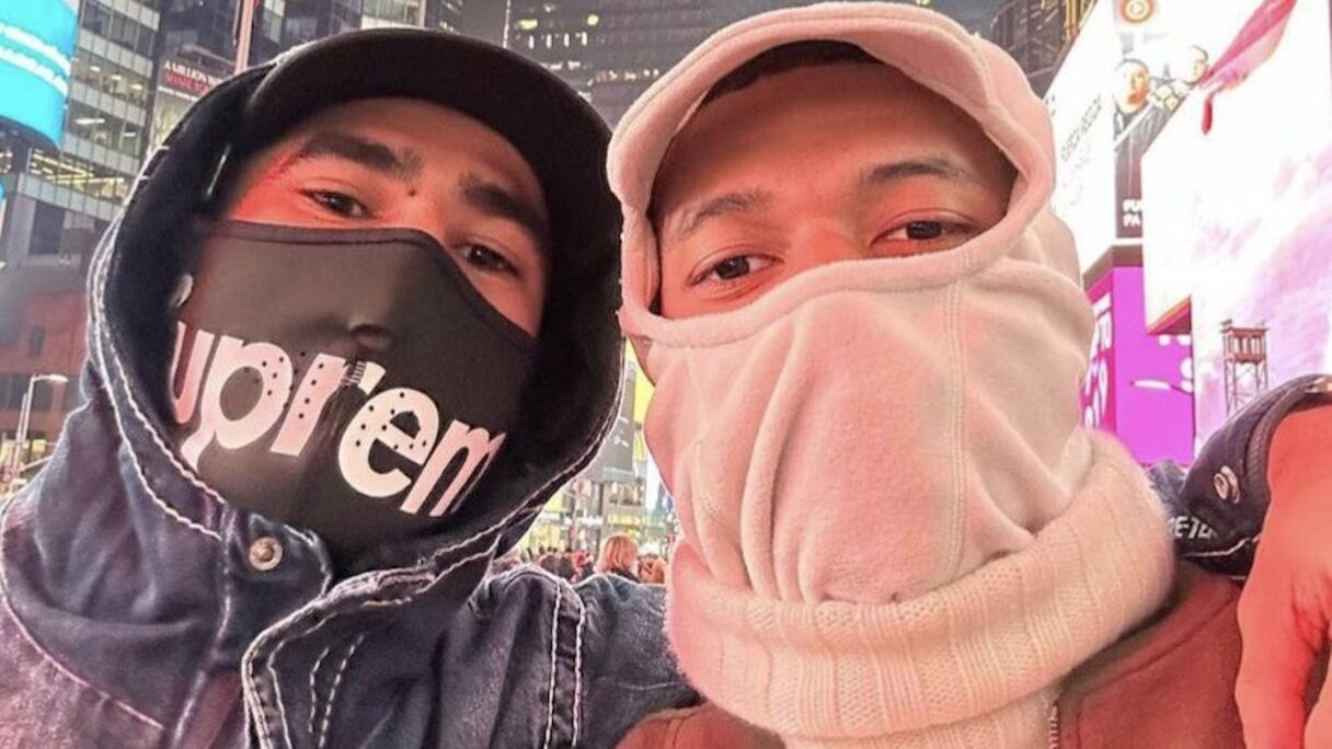 Achraf Hakimi et Kylian Mbappé en balade à New York.