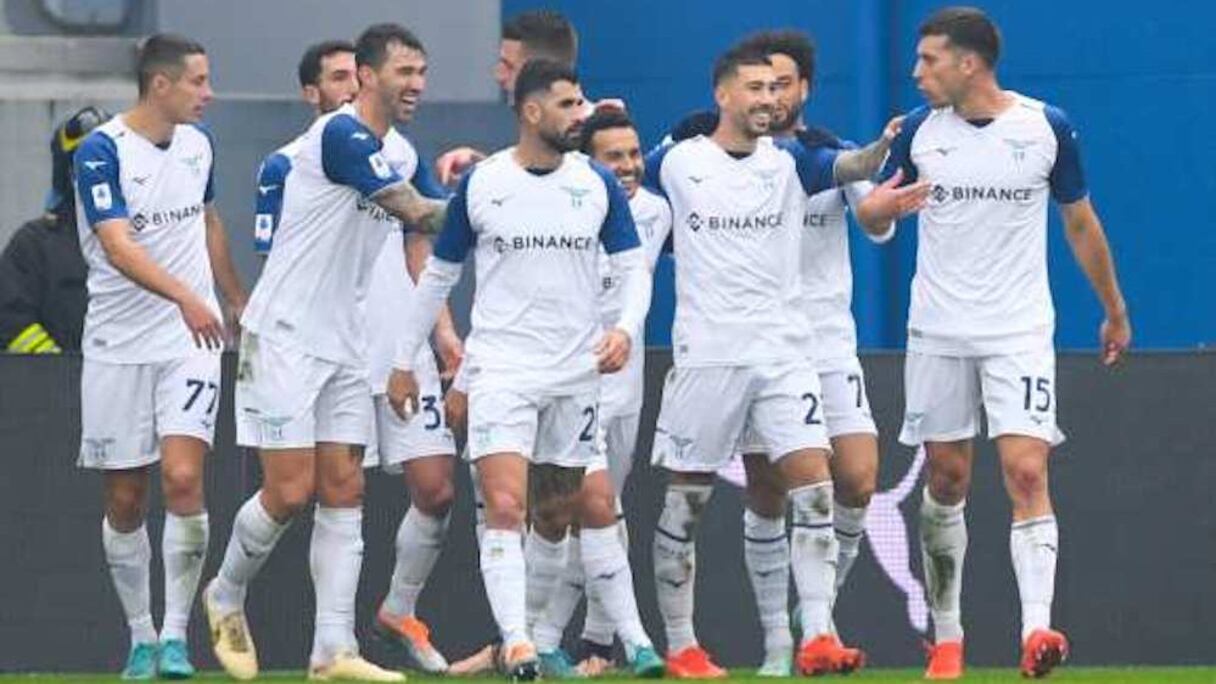 Les joueurs de la Lazio Rome.